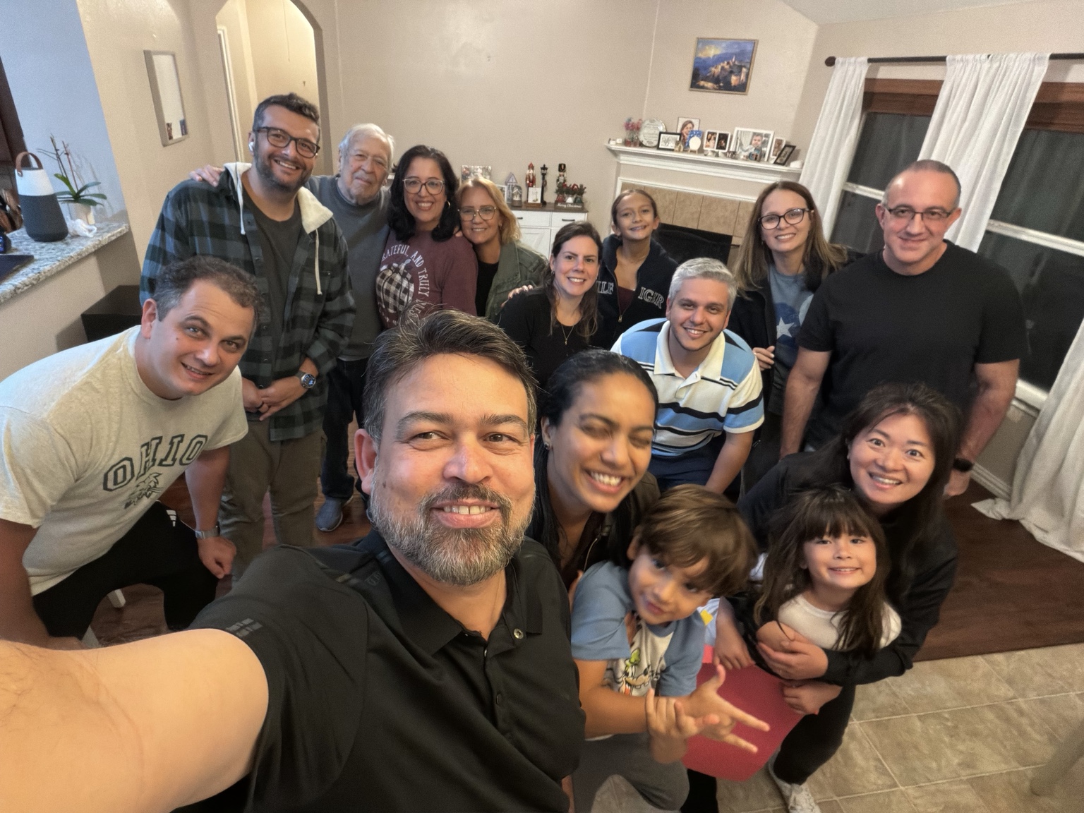 Families gathered at Grupo Casa