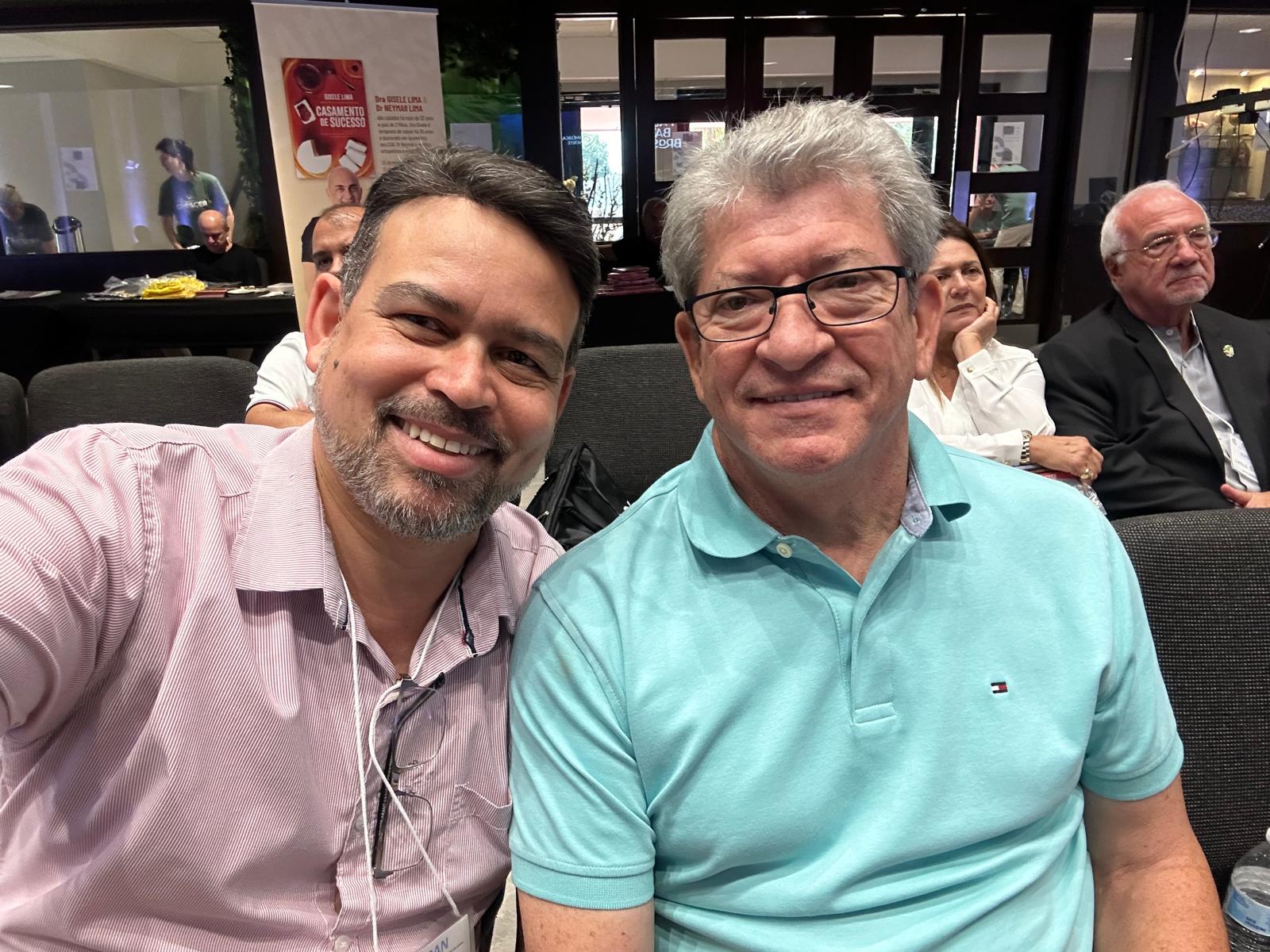 Two men together at a church gathering